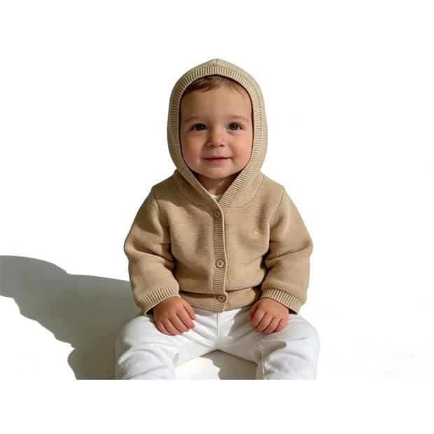 Beige - Jack Wills - Kids' Pram Padded Cotton Hooded Long Sleeve Coat