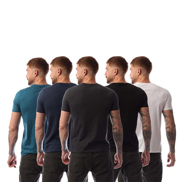 navy green - Farah - Fordham 5 Pack Lounge T-Shirts