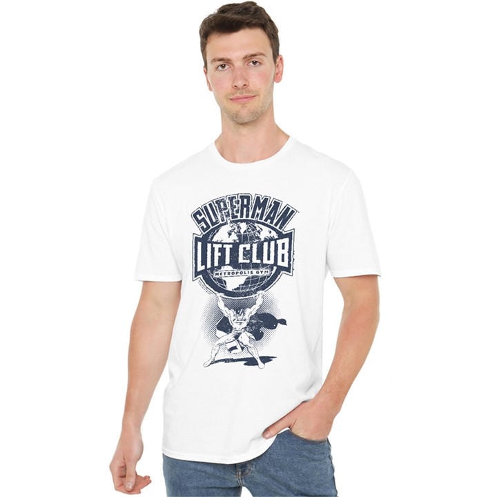 Dc Comics Men's White Superman Metropolis Gym Lift Club T-Shirt in Size 2XL, Sports Direct