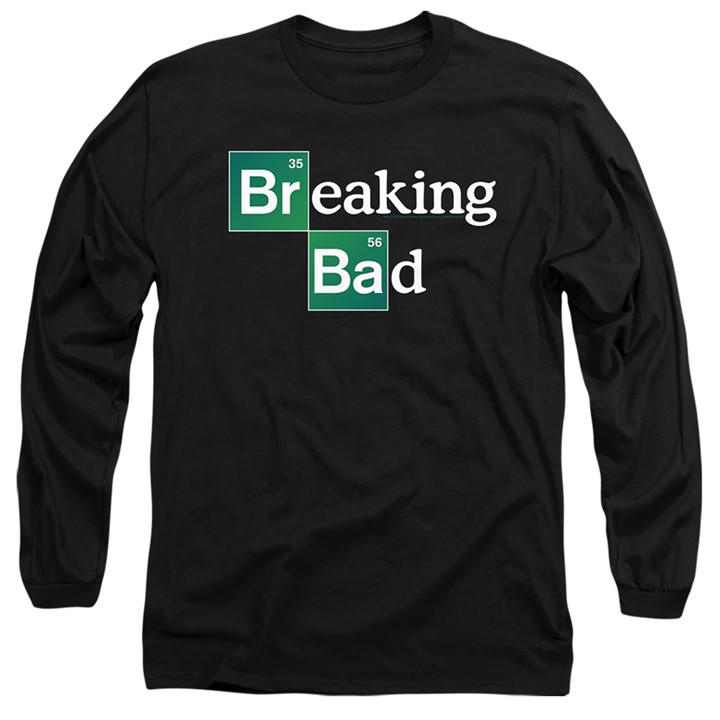 Breaking Bad Men' Black Logo Long Sleeve T-Shirt in Size S, Sports Direct