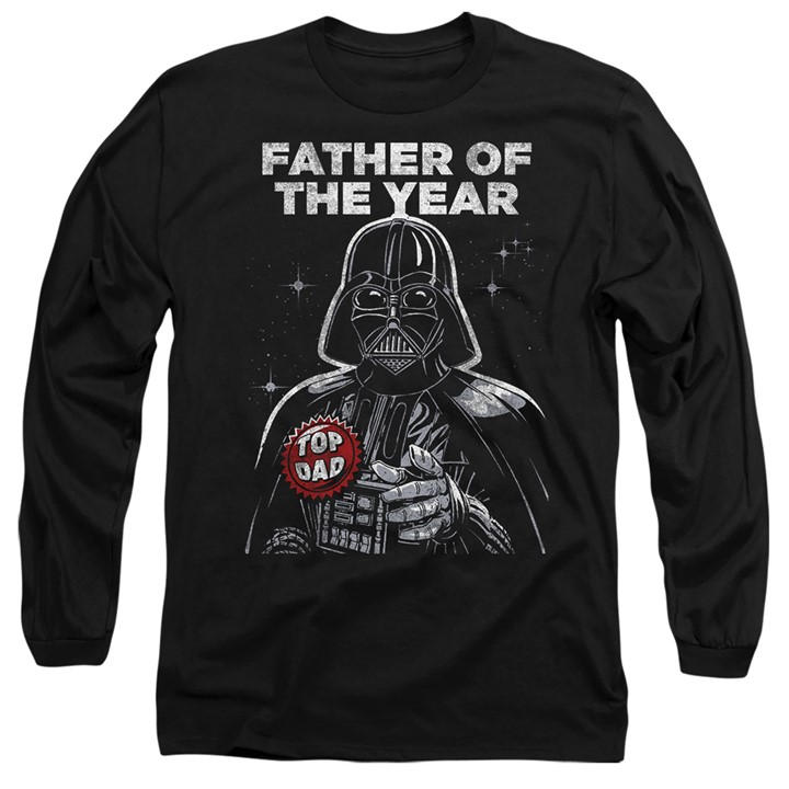 Star Wars Men's Black Fathers Day Father Vader Long Sleeve T in Size XL, Sports Direct