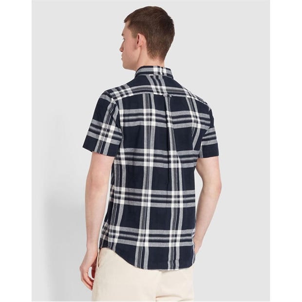 Navy - Farah - Kele Bold Check Shirt
