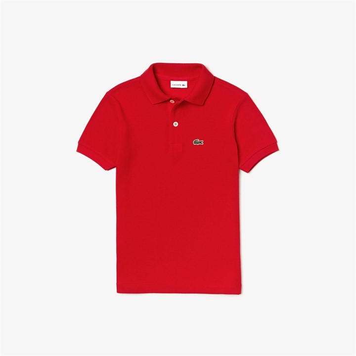 Lacoste Boys Red ' Classic Pique Polo Shirt in Size 9 - 10 Years, Sports Direct