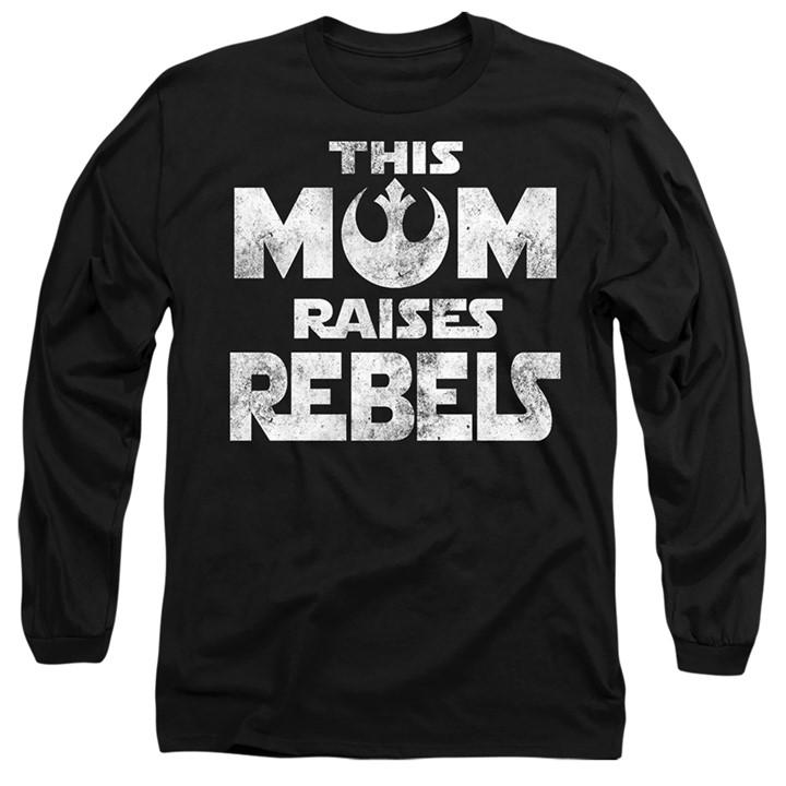 Star Wars Men's Black Mothers Day Mom Raises Rebels Long Slee in Size 2XL, Sports Direct
