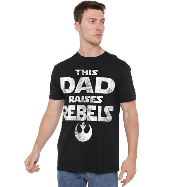 galaxy  Men's  Fathers Day Dad Raises Rebels T-Sh, Football by Star Wars in Size M, Sports Direct