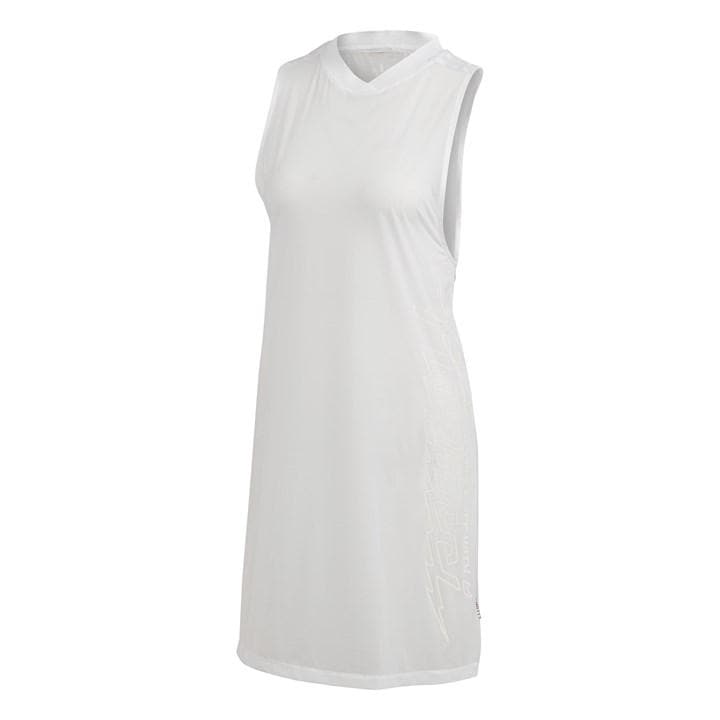 Adidas Originals Women's White Fiorucci Dress in Size 4, Sports Direct