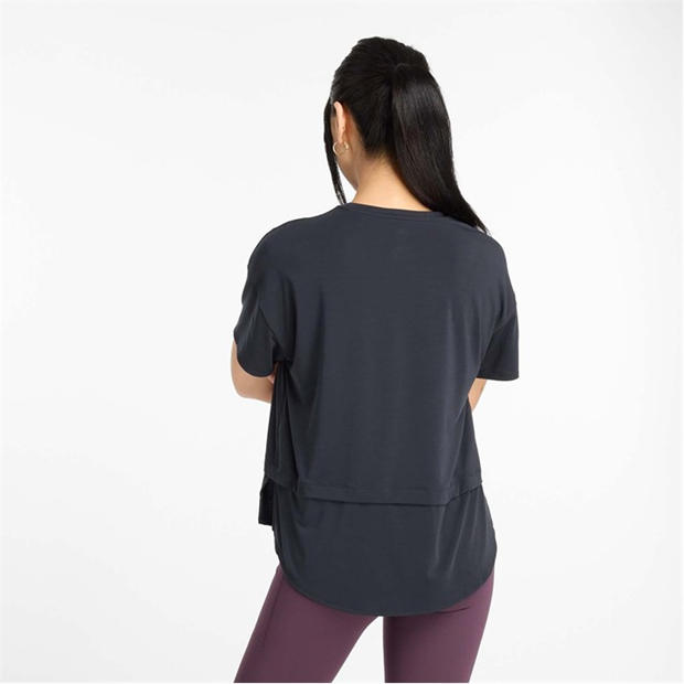 Black - New Balance - Drapey Jersey Oversized T-Shirt