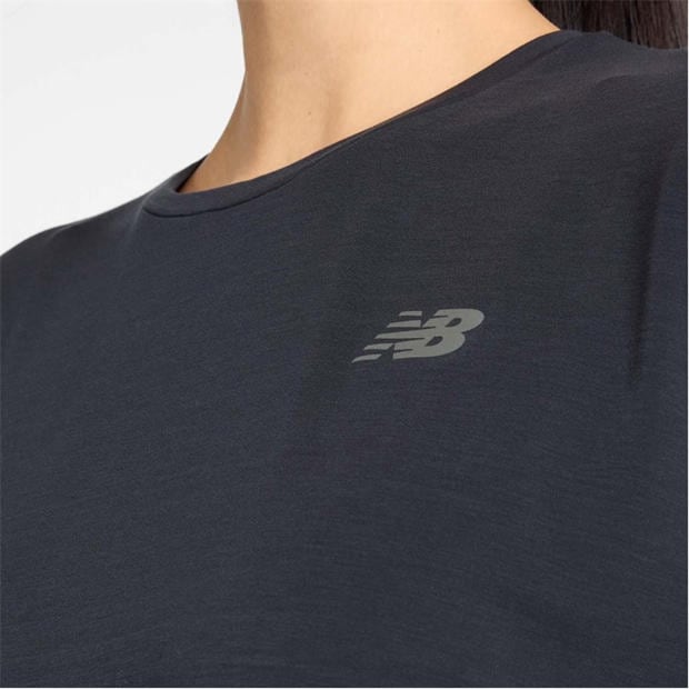 Black - New Balance - Drapey Jersey Oversized T-Shirt