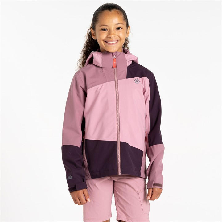 Dare 2B Unisex Kids Deep Plum/Mauve Explore Ii Jacket - Size 13 Years