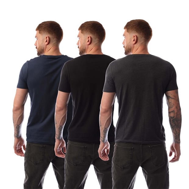 Navy Grey - Bench - Platten 3 Pack T-Shirts