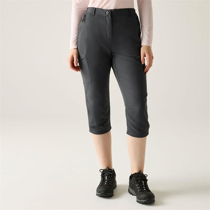 Regatta Women's Grey Chaska Lii Water-Repllent Trousers in Size 18, Sports Direct