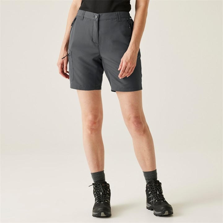 Regatta Women's Grey Chaska Iii Walking Shorts in Size 18, Sports Direct