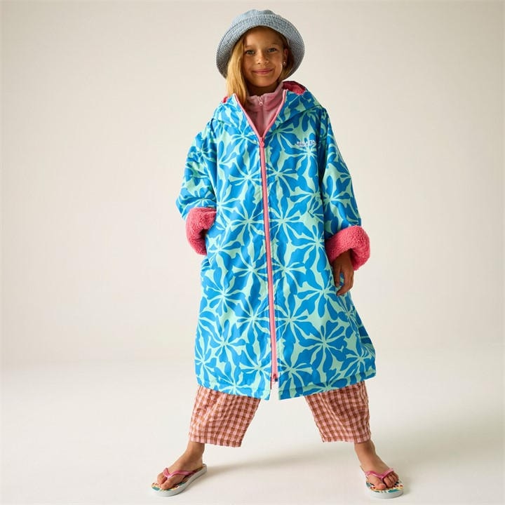 Regatta  Kids Sbluflpilem Kids Waterproof Windproof Changing Robe in Size 11 - 12 Years, Sports Direct