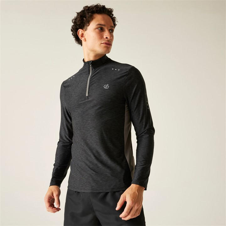 Dare 2B Men's Black Power Up Iii Long-Sleeve Cycling Jersey in Size M, Sports Direct