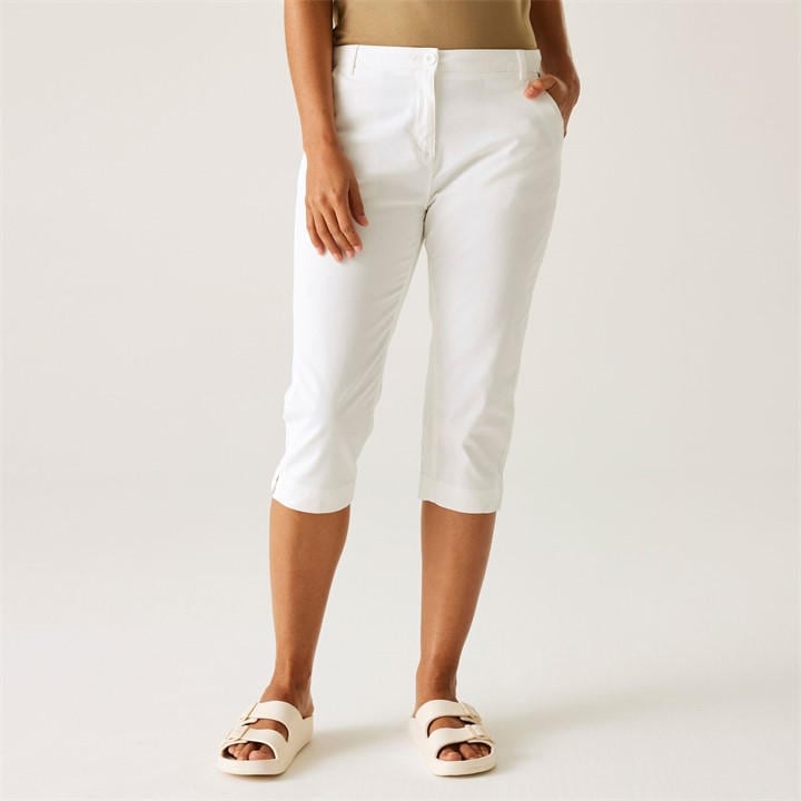 Regatta Women's White Bayletta Capri Trousers in Size 20, Sports Direct