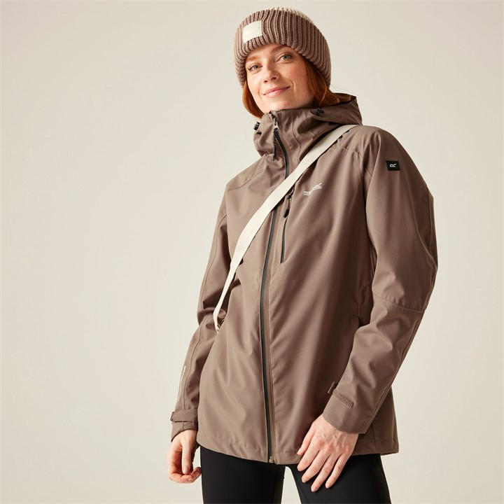 Regatta Women's Brown Birchdale Ii Waterproof Isotex Jacket in Size 26, Sports Direct