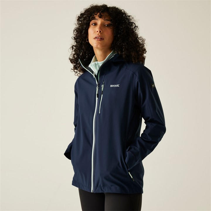 Regatta Women's Blue Birchdale Ii Waterproof Isotex Jacket in Size 24, Sports Direct
