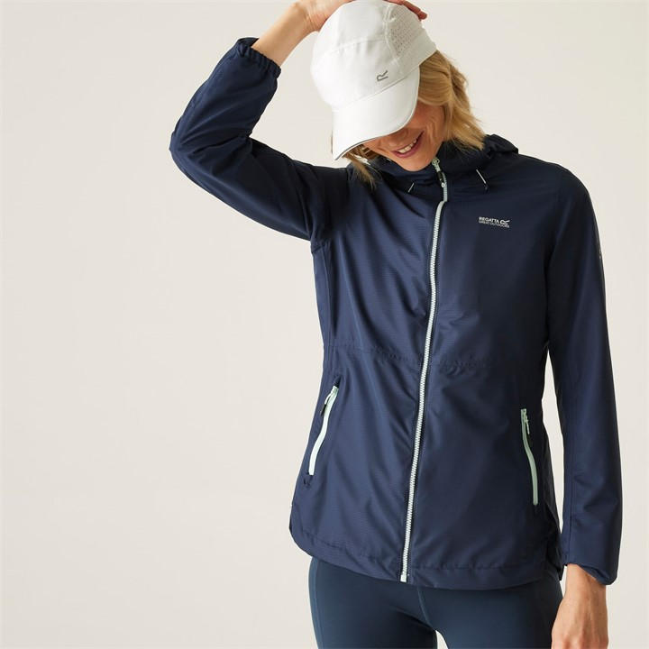 Regatta Women's Navy (Icy Morn) Hamara Iv Waterproof Isotex Jacket in Size 16, Sports Direct