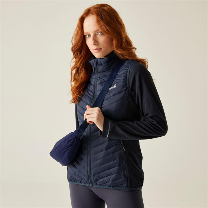 Regatta Women's Blue Anderson Hybrid Extol Stretch Bodywarmer in Size 12, Sports Direct