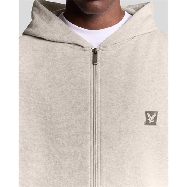 Beige - Lyle and Scott - Loungewear Zip Through Hoodie