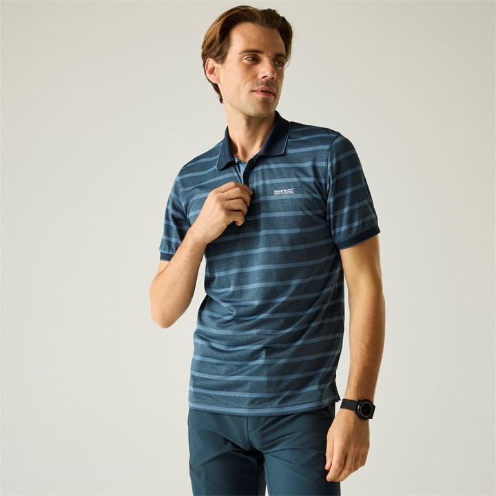 Regatta Men' Nhtsky/Cnbl Kildra Sweat-Wicking Polo Shirt in Size S, Sports Direct