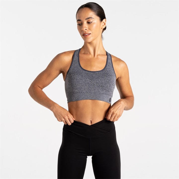 Dare 2B Women's Grey Don¿T Sweat It Ii Anti-Bacterial Bra in Size M, Sports Direct