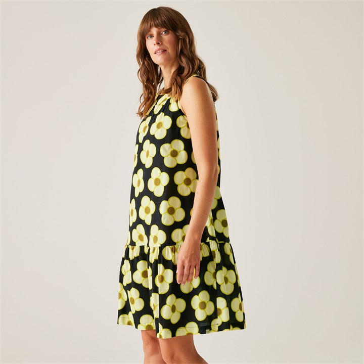 Regatta Women's Spinning Flower Black Orla Kiely Summer Ii Dress in Size 14, Sports Direct