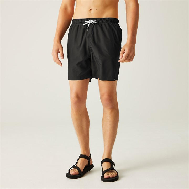 Regatta Men's Black Mackleyna Quick-Drying Swim Shorts in Size 3XL, Sports Direct