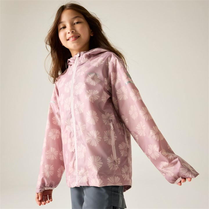 Regatta  Kids Pwlilpinpet Kids Printed Lever Ii Waterproof Isolite Jacket in Size 9 - 10 Years, Sports Direct
