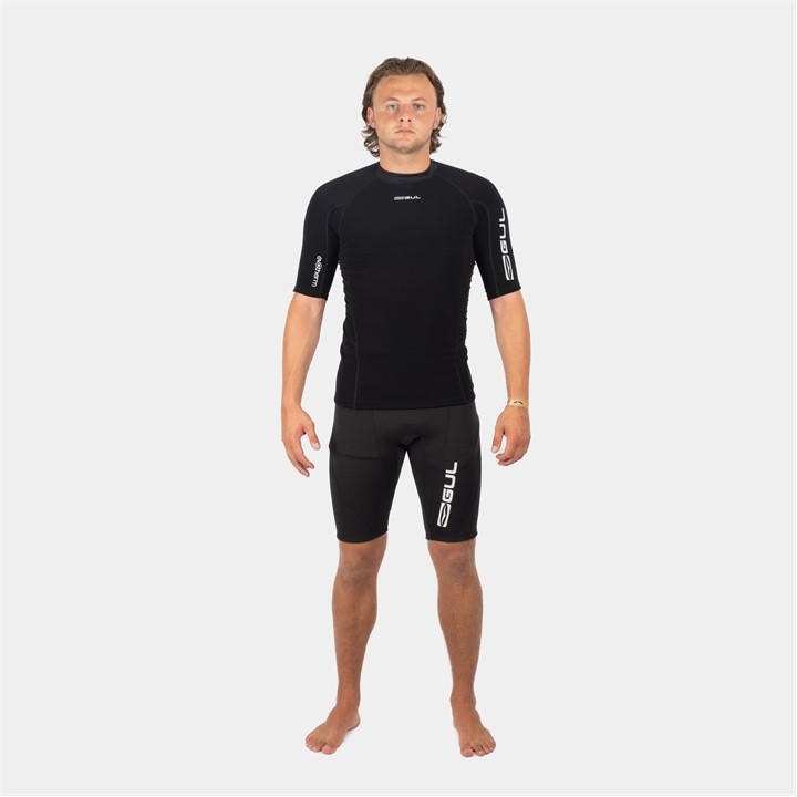 Gul  Black Evotherm Shortsleeve Flatlock Thermal in Size 2XL, Sports Direct