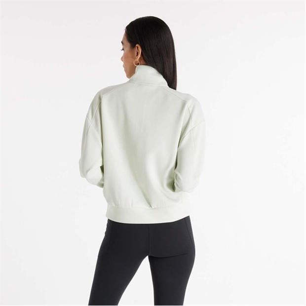 Mint - New Balance - Tech Knit Oversized 1/4 Zip Top