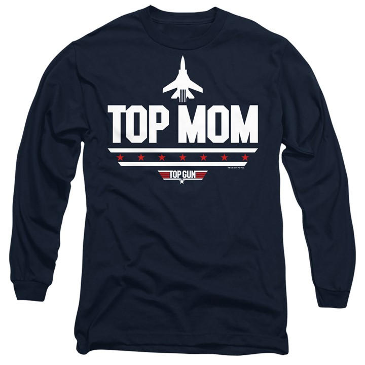 Top Gun Men's Blue Mothers Day Top Mom Long Sleeve T-Shirt in Size 2XL, Sports Direct