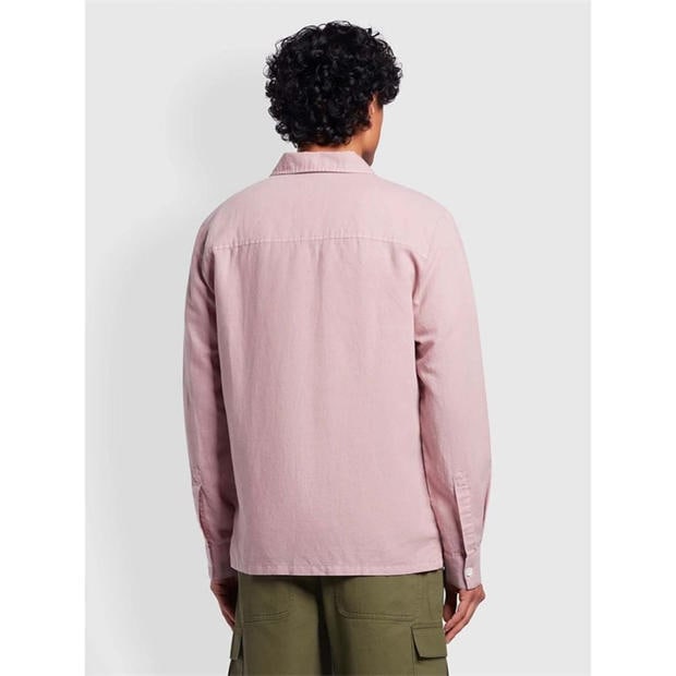 Розово - Farah - Nelson Slub Shirt