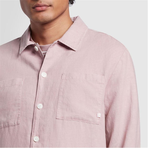 Розово - Farah - Nelson Slub Shirt