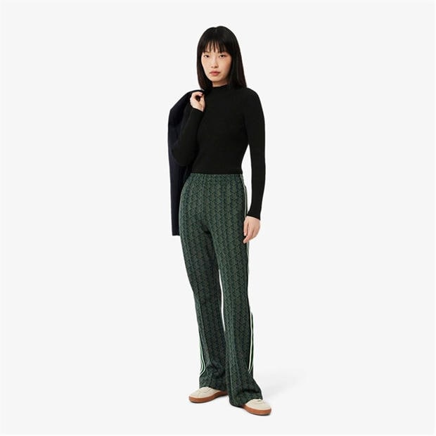 Черно - Lacoste - High Neck 3D Rib Knit Sweater