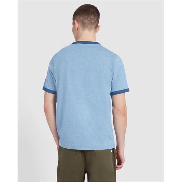 Blue - Farah - Groves Ringer T-Shirt