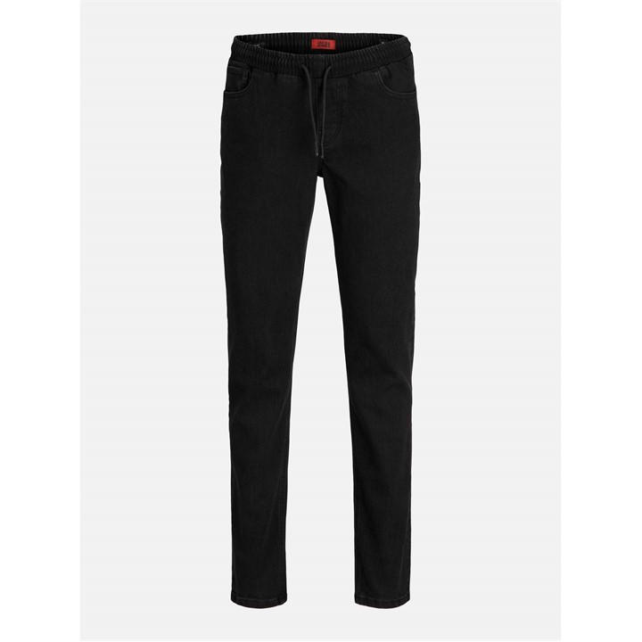Jack And Jones Boys Black Slim Elasticated Glenn Jeans Infant in Size 5 - 6 Years, Sports Direct