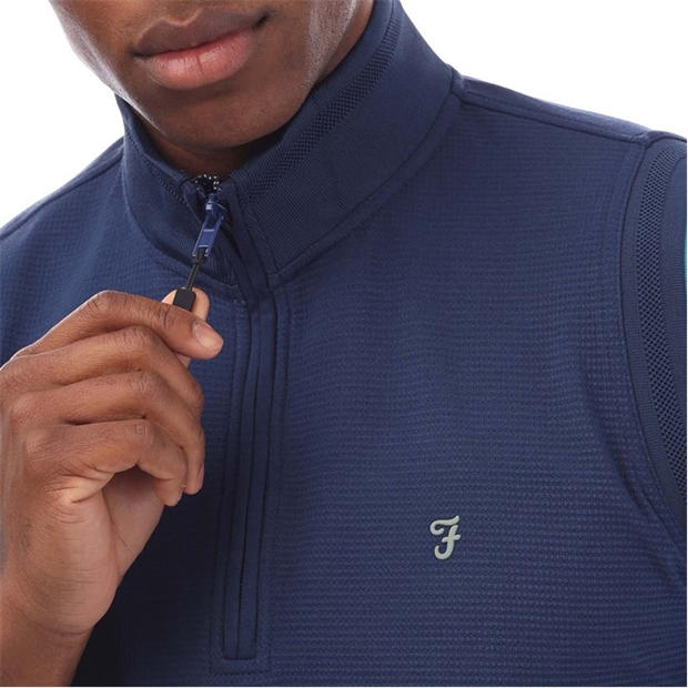 Blue - Farah - Clint Midlayer Gilet