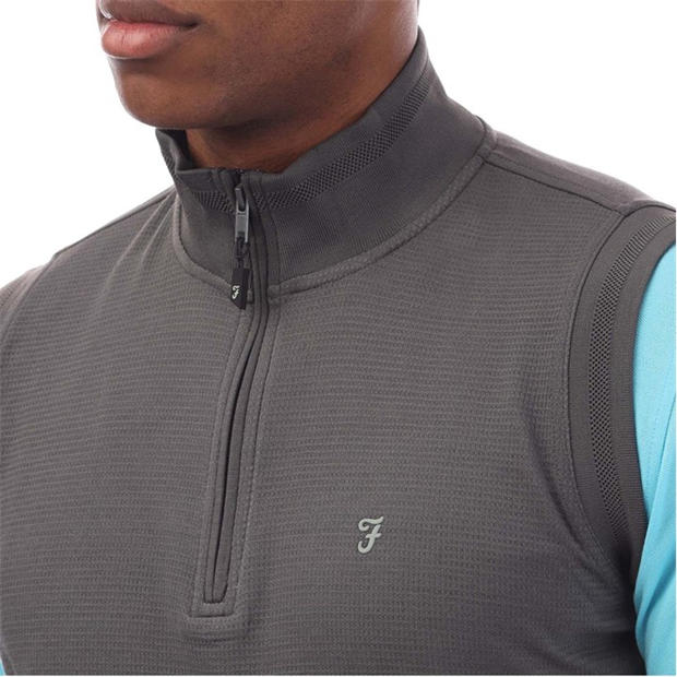 Grey - Farah - Clint Midlayer Gilet