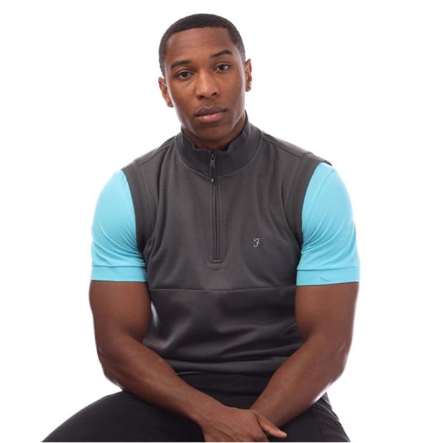 Grey - Farah - Clint Midlayer Gilet