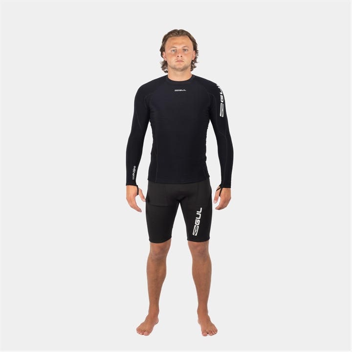 Gul  Black Evotherm Flatlock Thermal in Size XL, Sports Direct