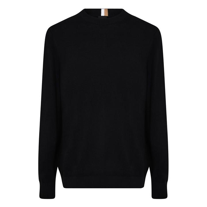 Boss Men's Black Ecaio-P Knitted Jumper in Size XL, Sports Direct