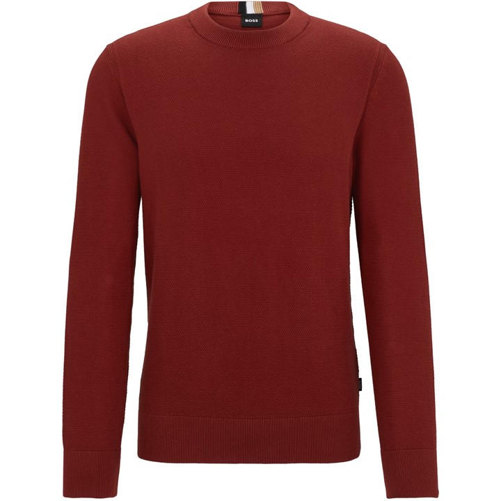 Boss Men's Brown Ecaio-P Knitted Jumper in Size 2XL, Sports Direct