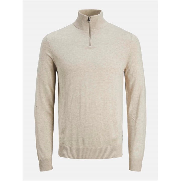Jack And Jones Boys Cream Emil Half Zip Knit  Jack in Size 9 - 10 Years, Sports Direct