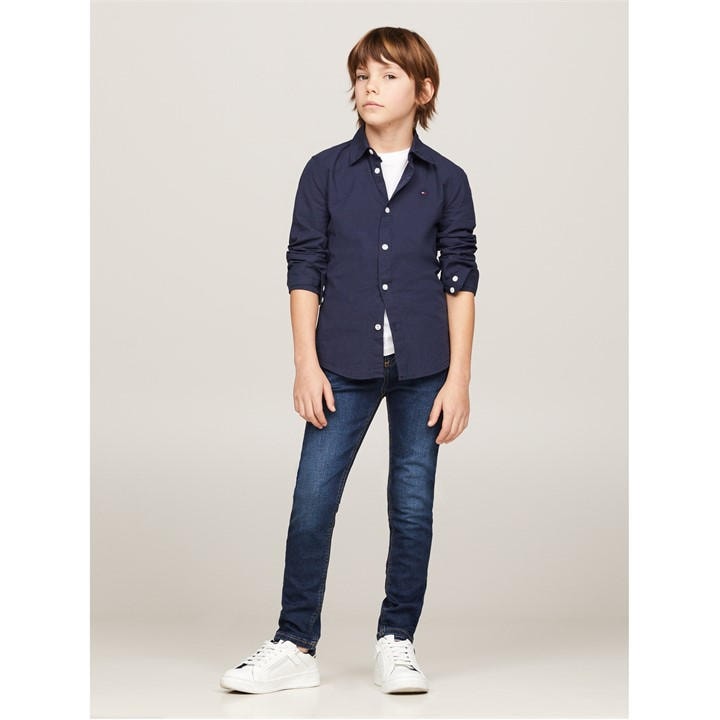 Tommy Hilfiger Boys Blue Scanton Slim Jeans in Size 7 - 8 Years, Sports Direct