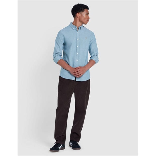Green - Farah - Brewer Slim-Fit Shirt