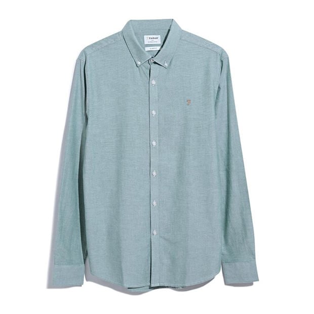 Green - Farah - Brewer Slim-Fit Shirt
