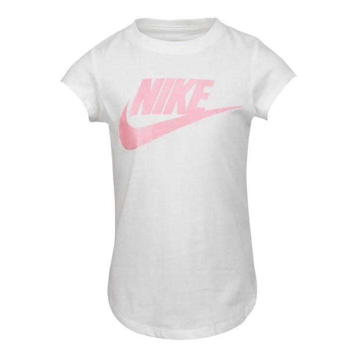 Nike Girls White Hbr Short Sleeve T-Shirt Infant in Size 6 - 7 Years, Sports Direct