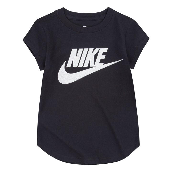 Nike Girls Black Hbr Short Sleeve T-Shirt Infant in Size 2 - 3 Years, Sports Direct