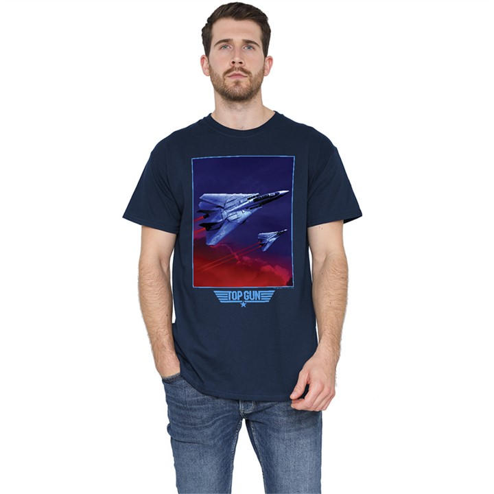 Top Gun Men's Blue Clouds T Shirt Navy in Size XL, Sports Direct